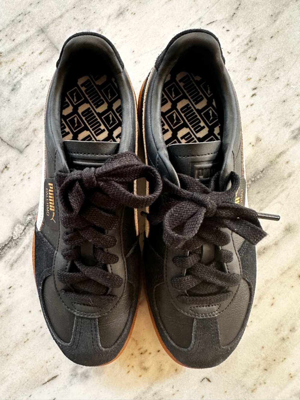 Puma Black and White Low-Top Sneakers - Picture 2 of 6